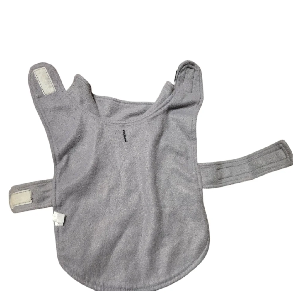 Fleece Black & White Polka Dot Dog Vest XS-S Retro Y2K